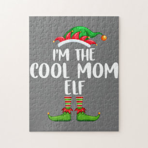 I'm The Cool Mom Elf Shirt Matching Family Group Jigsaw Puzzle