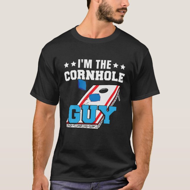 I'm The Cornhole Guy | Men | Dad | Grandpa | Cornh T-Shirt (Front)