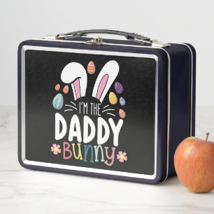 I'm The Daddy Dad Bunny Easter Family Matching Metal Lunch Box