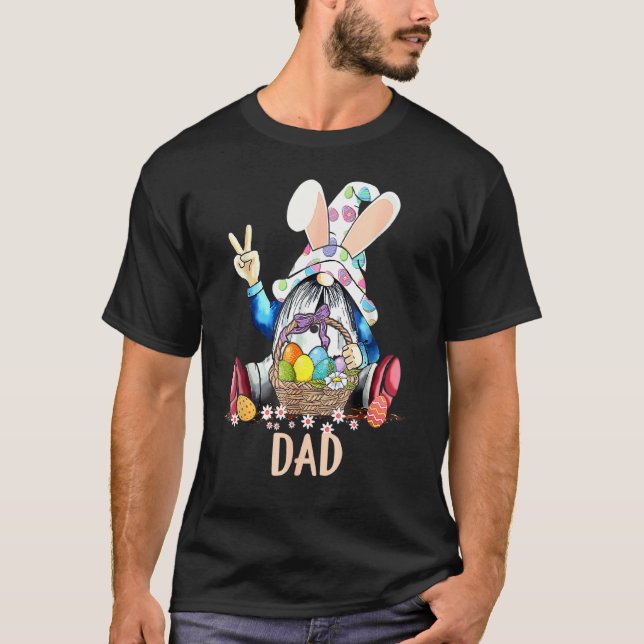 I'm The Daddy Gnome Matching Bunny  For Men For Ea T-Shirt (Front)