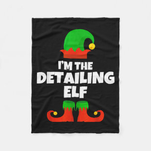 I'm The Detailing Elf Family Pajama Christmas Deta Fleece Blanket