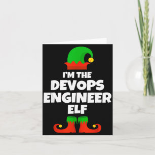 I'm The Devops Engineer Elf Family Pajama Christma Card
