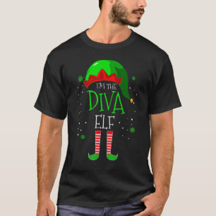 I'm the Diva Elf Family Matching Costume Christmas T-Shirt