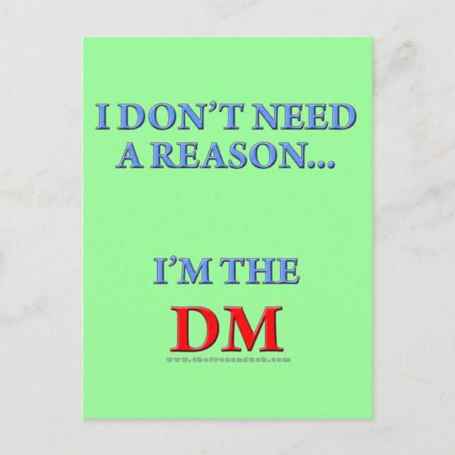 I'm the DM Postcard (Front)