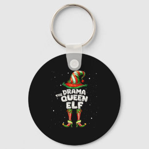 I'm The Drama Queen Elf Family Matching Group Chri Keychain