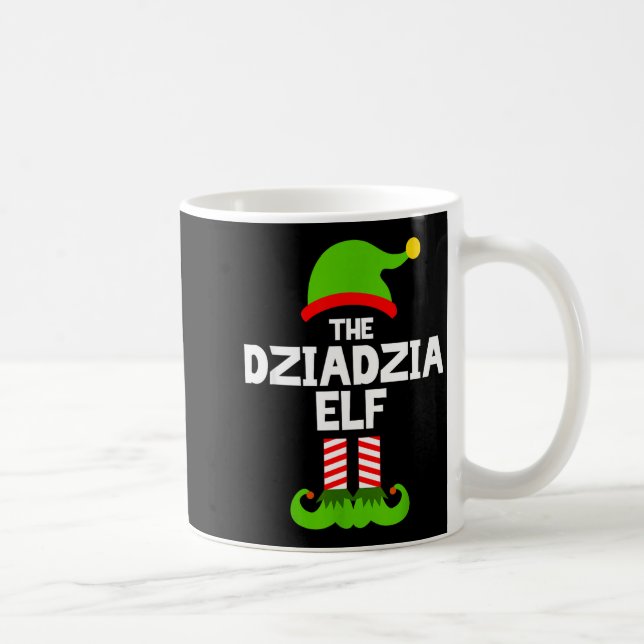 I'm The Dziadzia Elf Christmas Family Pajama Funny Coffee Mug (Right)
