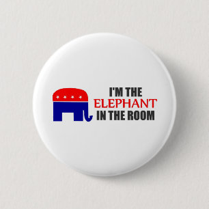 I'm the Elephant in the Room 2 Inch Round Button