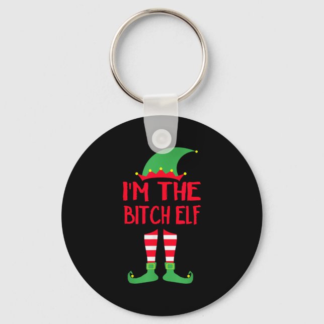 I'm The Elf Pyjamas Matching Family Christmas  Keychain (Front)