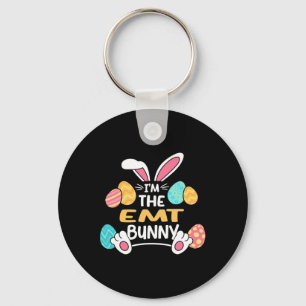 Im The Emt Bunny Paramedic Easter Keychain