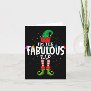 I'm The Fabulous Matching Christmas Family  Card