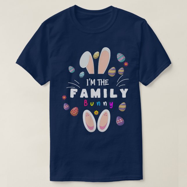 I'm The family Bunny ,beautiful design Plaid  T-Shirt (Design Front)