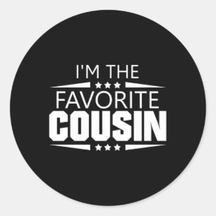 I'M The Favorite Cousin Classic Round Sticker