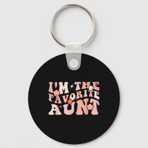 I'm The Favourite Aunt Cute Newborn Family Mothers Keychain