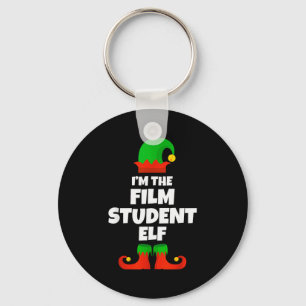 I'm The Film Student Elf Family Pajama Christmas F Keychain