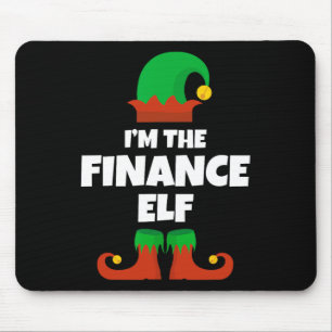 I'm The Finance Elf Family Pajama Christmas Funny Mouse Pad