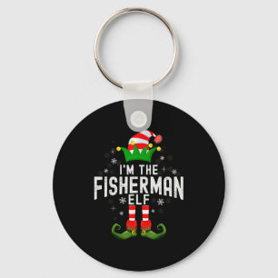 I'm The Fisherman Elf Christmas Family Pjs Costume Keychain