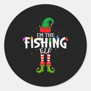 I'm The Fishing Matching Christmas Family  Classic Round Sticker