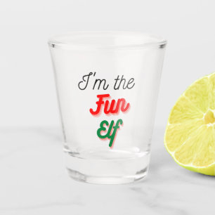I'm The Fun Elf   Funny Joke Christmas Shot Glass
