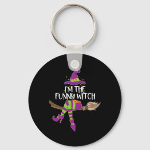 Im The Funny Witch Halloween Matching Group Costum Keychain