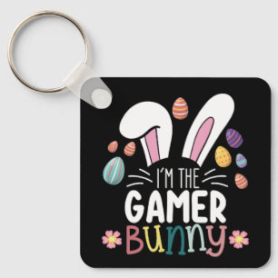 I'm The Gamer Bunny Gaming Easter Matching Keychain