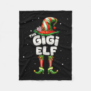 I'm The Gigi Elf Family Matching Group Christmas  Fleece Blanket