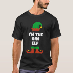 I'M The Gin Elf Family Funny Christmas Gift T-Shirt