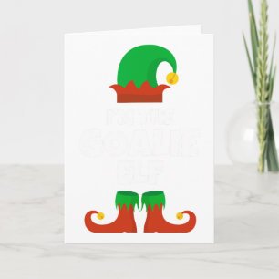 I'm The Goalie Elf Family Pajama Christmas Hockey  Card