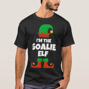 I'm The Goalie Elf Family Pajama Christmas Hockey T-Shirt