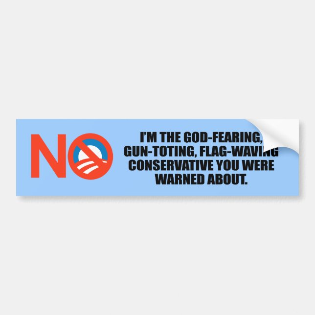 I'm the God fearing Conservative Bumper Sticker (Front)