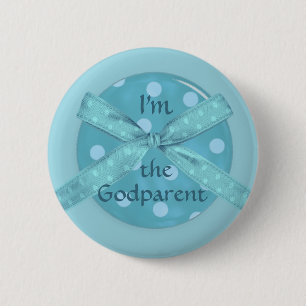I'm the Godparent of a Baby Boy 2 Inch Round Button