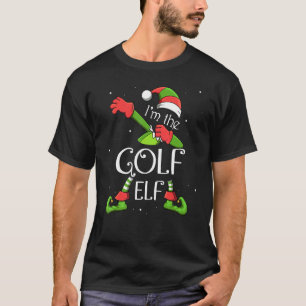 I'm The Golf Elf Dabbing Santa Claus Xmas Family C T-Shirt