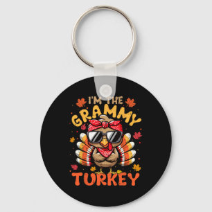 I'm The Grammy Turkey Matching 2024 Family Thanksg Keychain