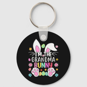 I'm The Grandma Bunny Cute Easter Rabbit Ears Gigi Keychain