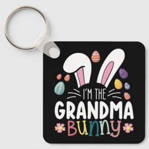 I'm The Grandma Bunny Easter Family Matching Keychain