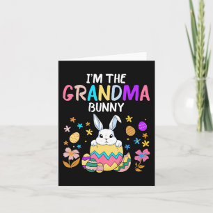 I'm The Grandma Bunny Happy Easter Day Women Rabbi Card