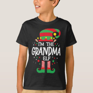 I'm The Grandma Elf Family Group Matching Christma T-Shirt