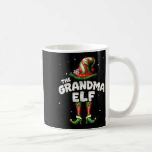 I'm The Grandma Elf Family Matching Group Christma Coffee Mug