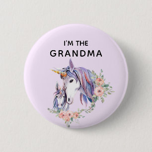 I'm the Grandma Magical Unicorn and Child 2 Inch Round Button