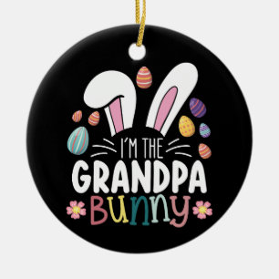 I'm The Grandpa Bunny Easter Family Matching Ceramic Ornament