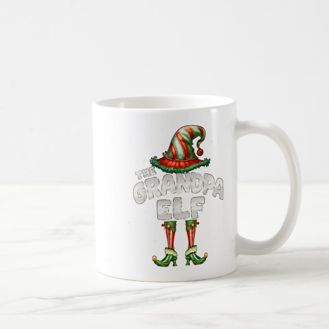 I'm The Grandpa Elf Family Matching Group Christma Coffee Mug (Right)