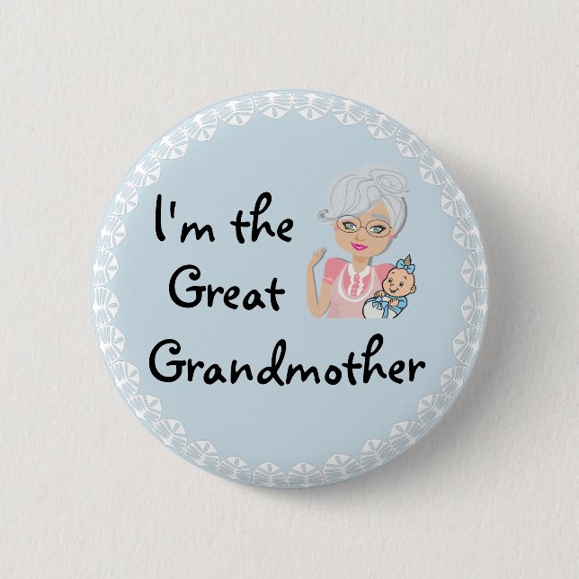 I'm the Great Grandmother 2 Inch Round Button (Front)