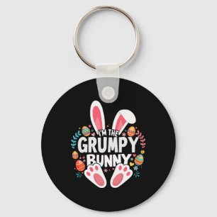 I'm The Grumpy Bunny Matching Easter Family Keychain