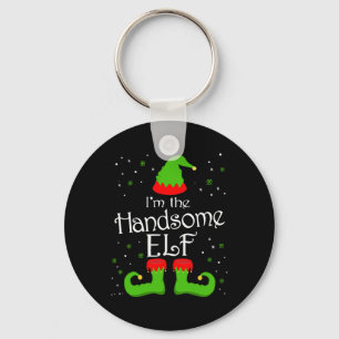 I'm The Handsome Elf Tee Family Matching Group Elf Keychain
