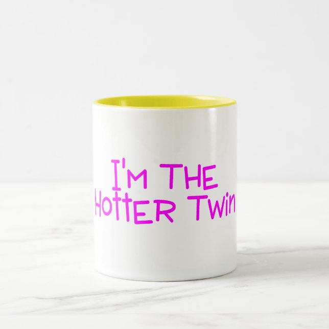 Im The Hotter Twin Two-Tone Coffee Mug (Center)