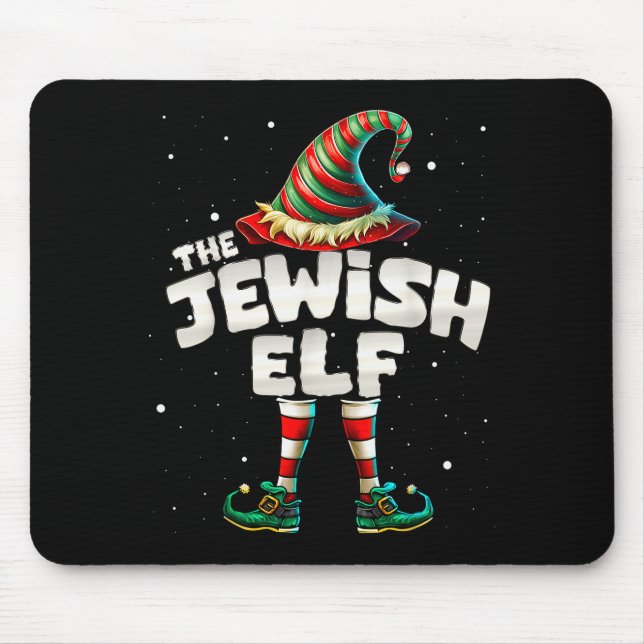 I'm The Jewish Elf Family Matching Group Christmas Mouse Pad (Front)
