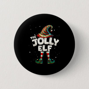 I'm The Jolly Elf Family Matching Group Christmas 2 Inch Round Button