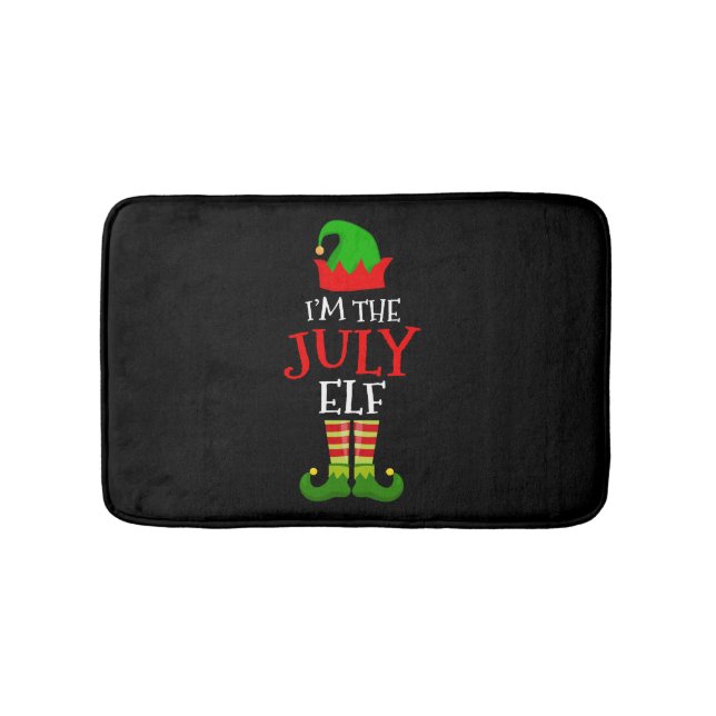 I'm The July Elf Matching Family Christmas In July Bath Mat (Front)