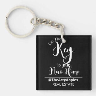 I'm the key to your new home real estate agent tot keychain
