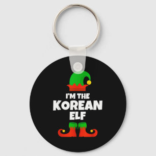 I'm The Korean Elf Family Pajama Christmas Funny K Keychain