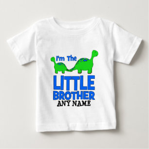I'm The LITTLE BROTHER! Custom Dinosaur Gift Baby T-Shirt